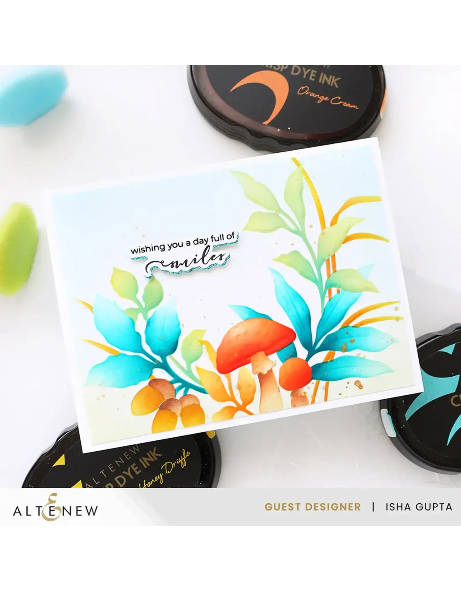ALTENEW ALTENEW WOODLAND PATH 3D EMBOSSING FOLDER AND STENCIL SET BUNDLE
