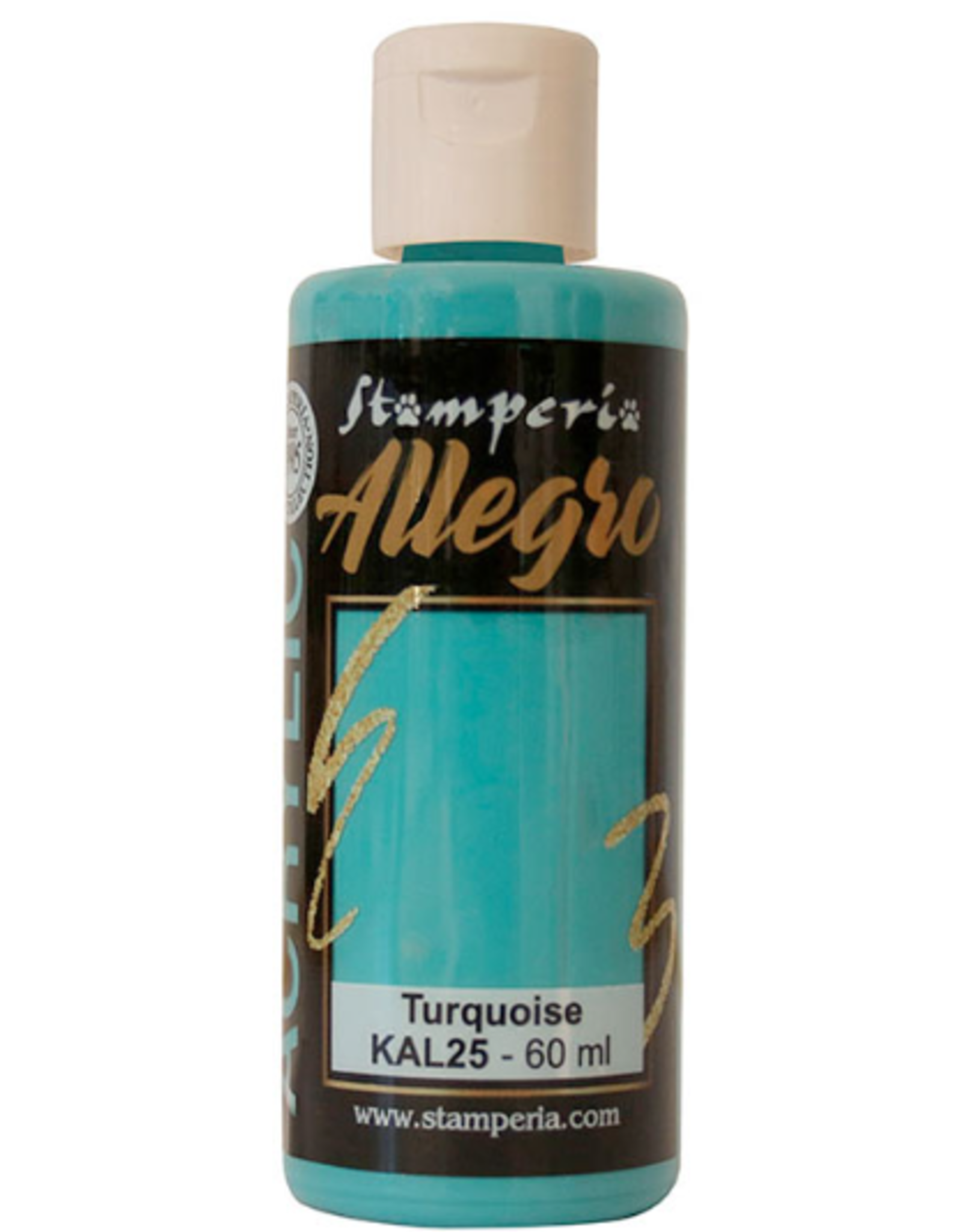 STAMPERIA STAMPERIA ALLEGRO PAINT TURQUOISE 60ML