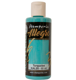STAMPERIA STAMPERIA ALLEGRO PAINT TURQUOISE 60ML