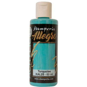 STAMPERIA STAMPERIA ALLEGRO PAINT TURQUOISE 60ML