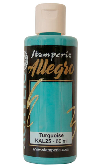 STAMPERIA STAMPERIA ALLEGRO PAINT TURQUOISE 60ML