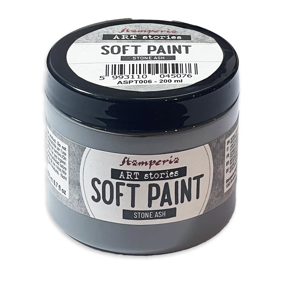 STAMPERIA STAMPERIA SOFT PAINT STONE ASH 200ml