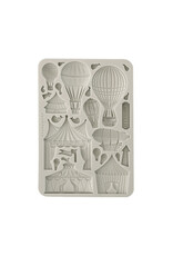 STAMPERIA STAMPERIA ALICE IN CHRISTMAS CIRCUS AND AIR BALLOONS A5 SILICONE MOULD
