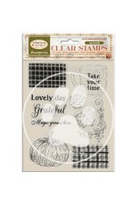 STAMPERIA STAMPERIA WHISPERING WOODS CUP AND PUMPKIN CLEAR STAMP SET
