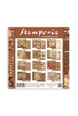 STAMPERIA STAMPERIA COFFEE AND CHOCOLATE 12X12 COLLECTION PACK 10 SHEETS