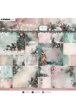 STUDIOLIGHT STUDIOLIGHT JENINE'S MINDFUL ART COLLECTION CHRISTMAS BLUSH BACKGROUNDS 8x8 PAPER PAD