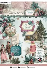 STUDIOLIGHT STUDIOLIGHT JENINE'S MINDFUL ART COLLECTION CHRISTMAS BLUSH PAPER PAD PAPER ELEMENTS DIE-CUTS