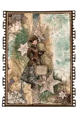 STUDIOLIGHT STUDIOLIGHT JENINE'S MINDFUL ART COLLECTION CHRISTMAS BLUSH 8x8 BACKGROUNDS & ELEMENTS COLLAGE  PAPER PAD