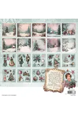 STUDIOLIGHT STUDIOLIGHT JENINE'S MINDFUL ART COLLECTION CHRISTMAS BLUSH 8x8 BACKGROUNDS & ELEMENTS COLLAGE  PAPER PAD