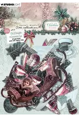 STUDIOLIGHT STUDIOLIGHT JENINE'S MINDFUL ART COLLECTION CHRISTMAS BLUSH PAPER ELEMENTS DIE CUT 35/PK