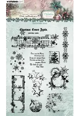 STUDIOLIGHT STUDIOLIGHT JENINE'S MINDFUL ART COLLECTION CHRISTMAS BLUSH CLEAR STAMP SET