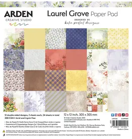 ARDEN CREATIVE STUDIO ARDEN CREATIVE STUDIO LAUREL GROVE 12x12 PAPER PAD 24 SHEETS
