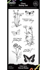 ARDEN CREATIVE STUDIO ARDEN CREATIVE STUDIO MAKER SERIES GROVE NOTES 4x8 CLEAR STAMP SET