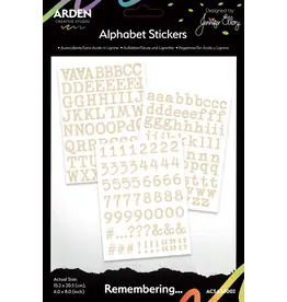 ARDEN CREATIVE STUDIO ARDEN CREATIVE STUDIO REMEMBERING... ALPHABET STICKERS