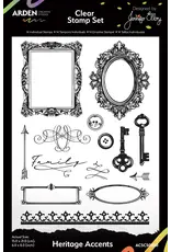 ARDEN CREATIVE STUDIO ARDEN CREATIVE STUDIO HERITAGE ACCENTS 6x8 CLEAR STAMP SET