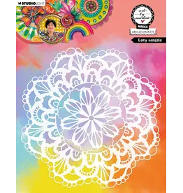 STUDIOLIGHT STUDIOLIGHT ART BY MARLENE LACY MANDALA 8x8 MASKS STENCIL
