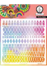 STUDIOLIGHT STUDIOLIGHT ART BY MARLENE PRETTY SHAPES 8x8 MASKS STENCIL