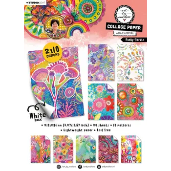 STUDIOLIGHT STUDIOLIGHT ART BY MARLENE FUNKY FLORALS COLLAGE PAPER