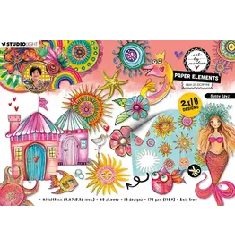 STUDIOLIGHT STUDIOLIGHT ART BY MARLENE SUNNY DAYS DIE-CUT PAPER PAD PAPER ELEMENTS