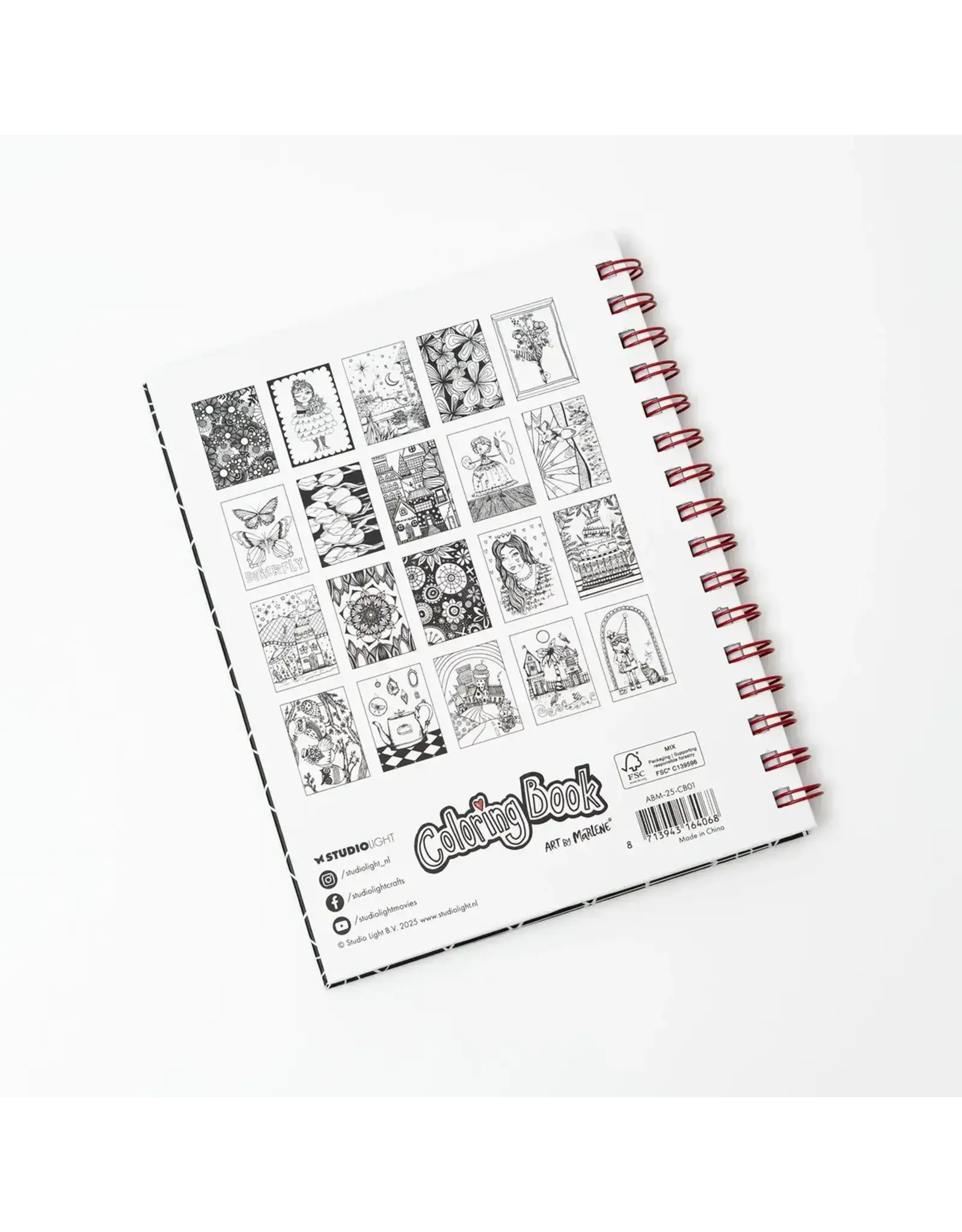 STUDIOLIGHT STUDIOLIGHT ART BY MARLENE COLORFUL MAGIC COLORING BOOK