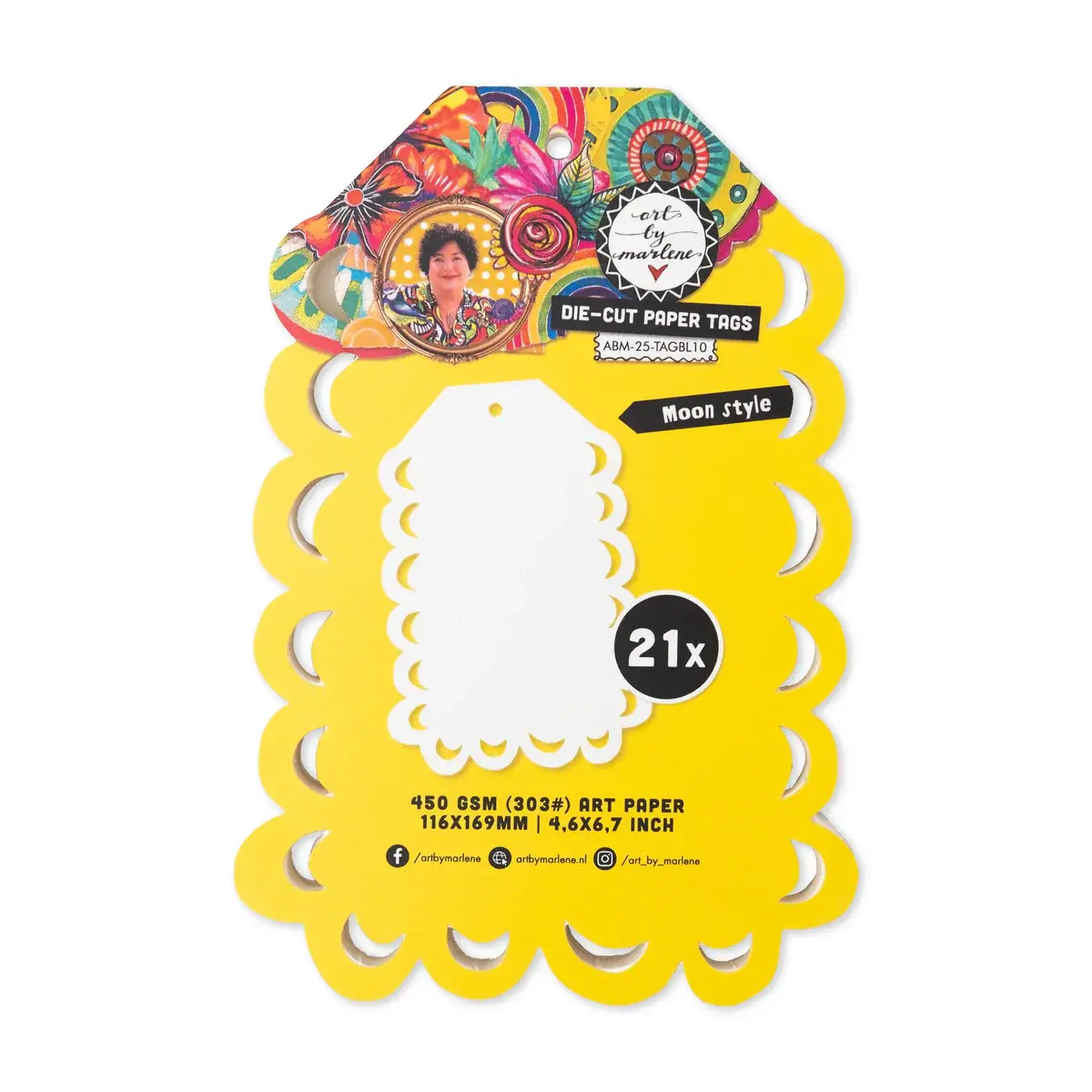 STUDIOLIGHT STUDIOLIGHT ART BY MARLENE MOON STYLE DIE-CUT PAPER TAGS 21 SHEETS