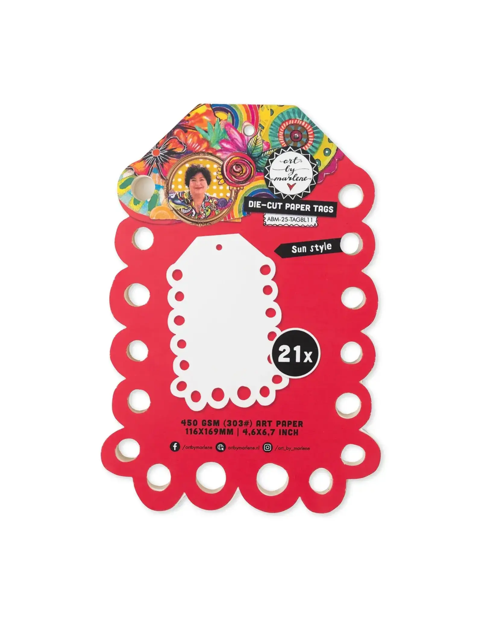 STUDIOLIGHT STUDIOLIGHT ART BY MARLENE SUN STYLE DIE-CUT PAPER TAGS 21 SHEETS