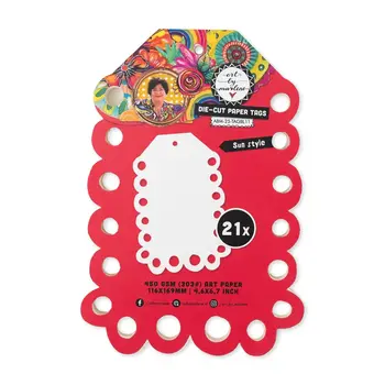 STUDIOLIGHT STUDIOLIGHT ART BY MARLENE SUN STYLE DIE-CUT PAPER TAGS 21 SHEETS