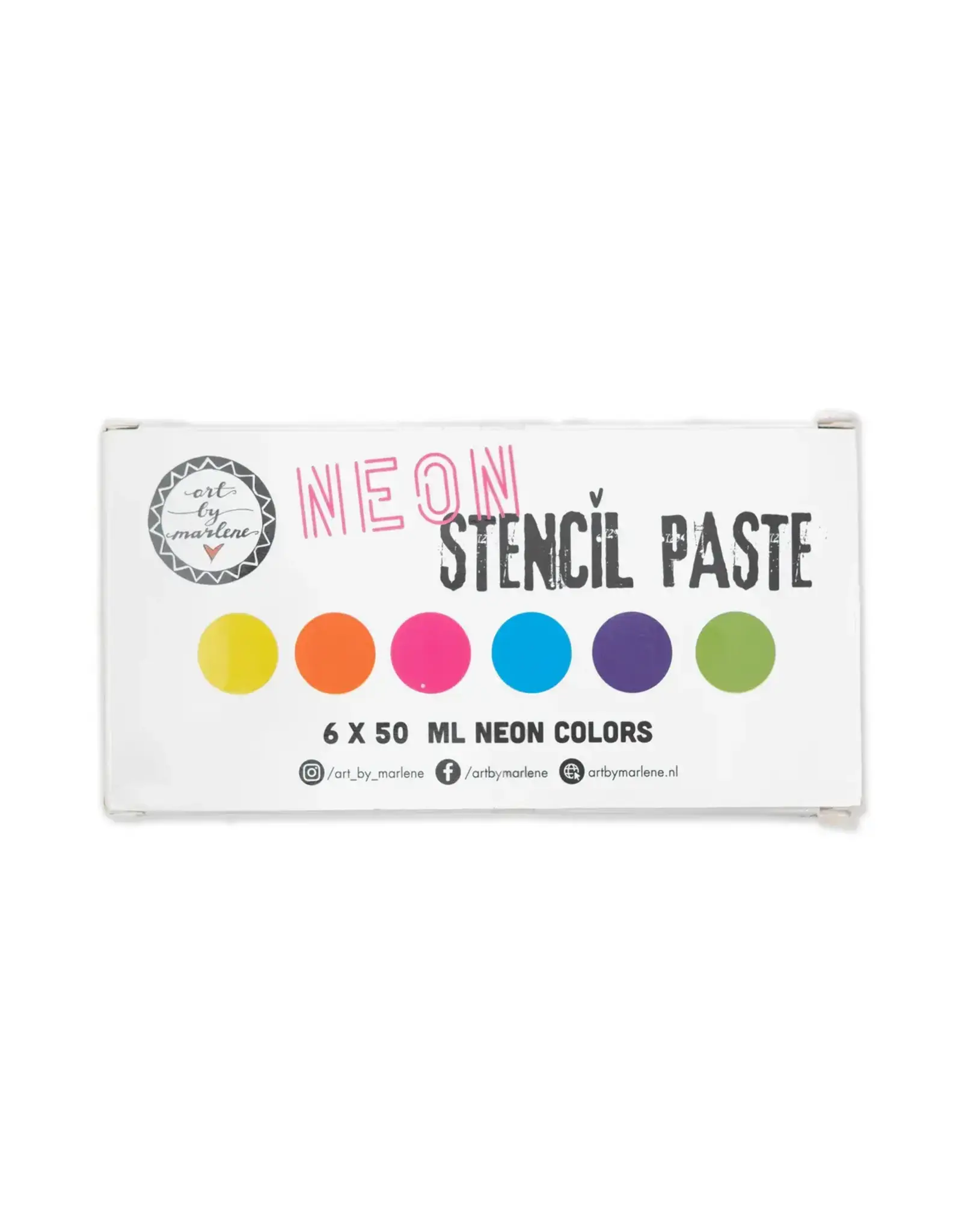 STUDIOLIGHT STUDIOLIGHT ART BY MARLENE NEON COLORS STENCIL PASTE SET