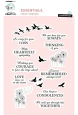 STUDIOLIGHT STUDIOLIGHT CREATIVE CRAFTLAB ESSENTIALS CONDOLENCES CLEAR STAMP SET