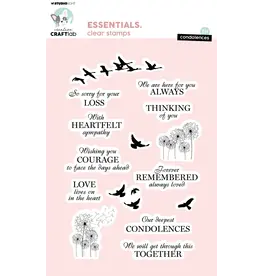 STUDIOLIGHT STUDIOLIGHT CREATIVE CRAFTLAB ESSENTIALS CONDOLENCES CLEAR STAMP SET