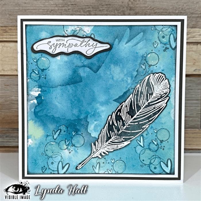 VISIBLE IMAGE FOREVER IN YOUR HEART A6 CLEAR STAMP SET