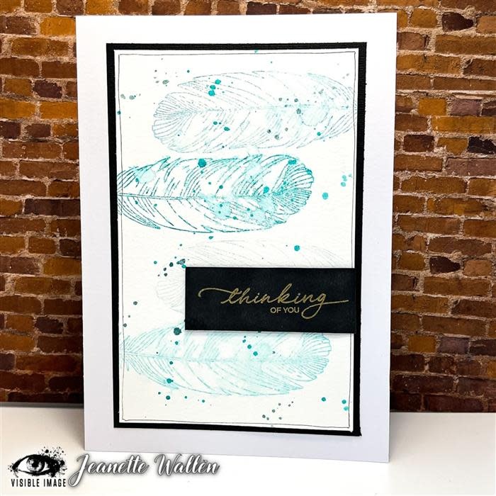 VISIBLE IMAGE FOREVER IN YOUR HEART A6 CLEAR STAMP SET