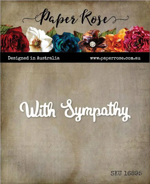 PAPER ROSE PAPER ROSE WITH SYMPATHY SMALL DIE SET