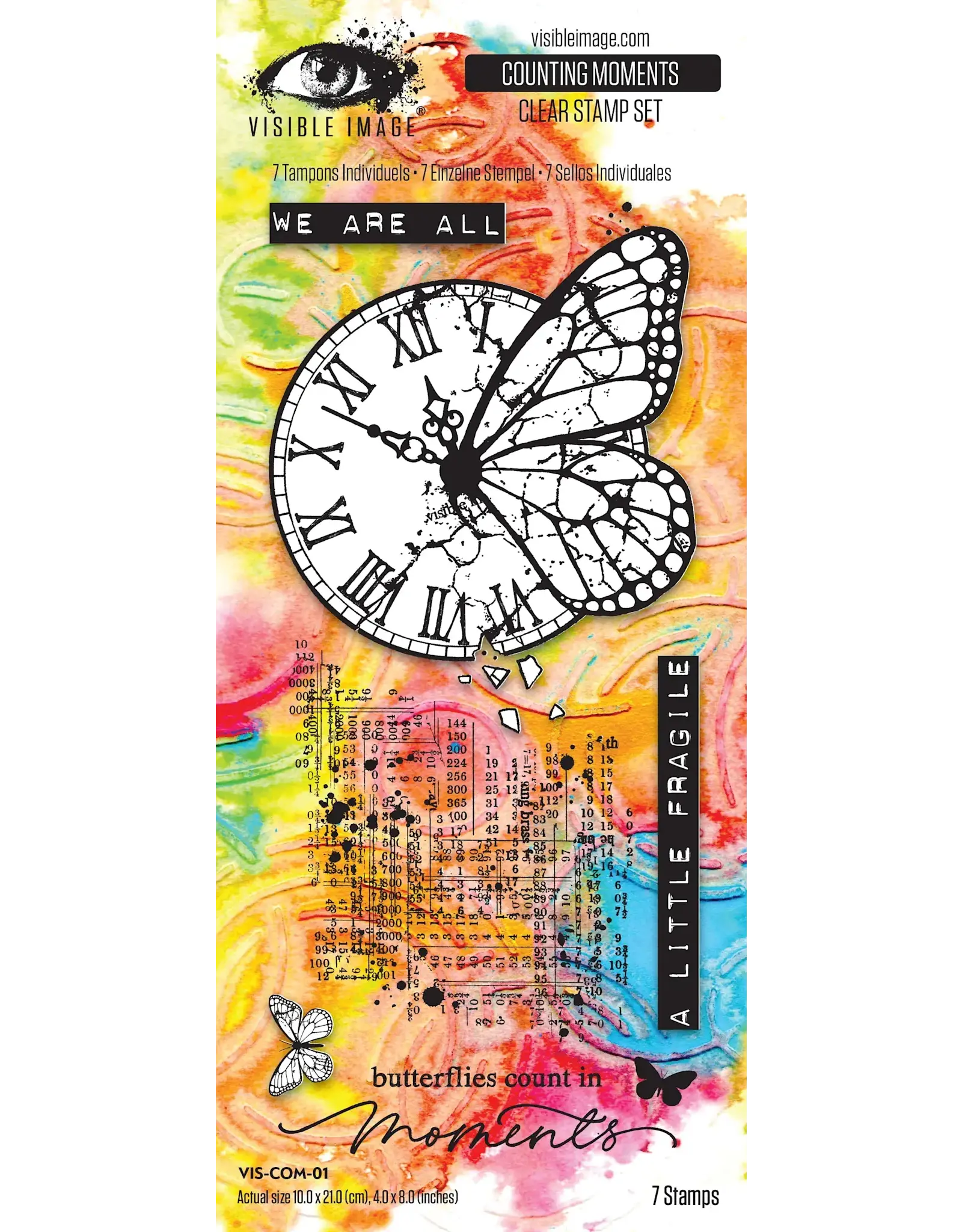 VISIBLE IMAGE VISIBLE IMAGE COUNTING MOMENTS CLEAR STAMP SET