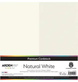 ARDEN CREATIVE STUDIO ARDEN CREATIVE STUDIO NATURAL WHITE 12x12 PREMIUM CARDSTOCK 20/PK