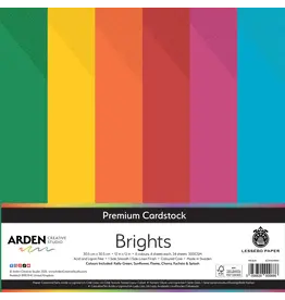 ARDEN CREATIVE STUDIO ARDEN CREATIVE STUDIO BRIGHTS 12x12 PREMIUM CARDSTOCK 24/PK