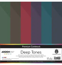 ARDEN CREATIVE STUDIO ARDEN CREATIVE STUDIO DEEP TONES 12x12 PREMIUM CARDSTOCK 24/PK