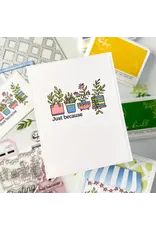 PINKFRESH PINKFRESH STUDIO FLOWER MARKET STENCIL SET 6/PK