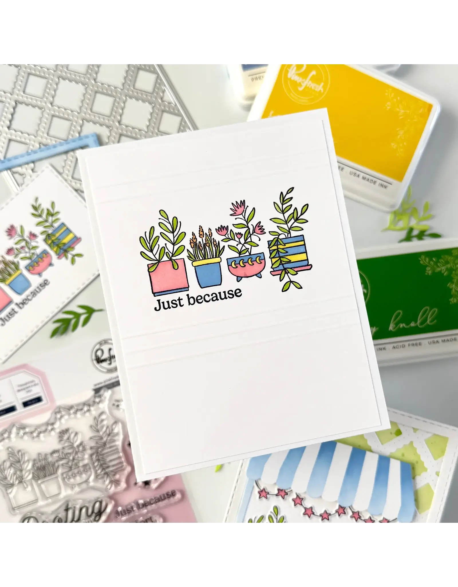 PINKFRESH PINKFRESH STUDIO FLOWER MARKET STENCIL SET 6/PK