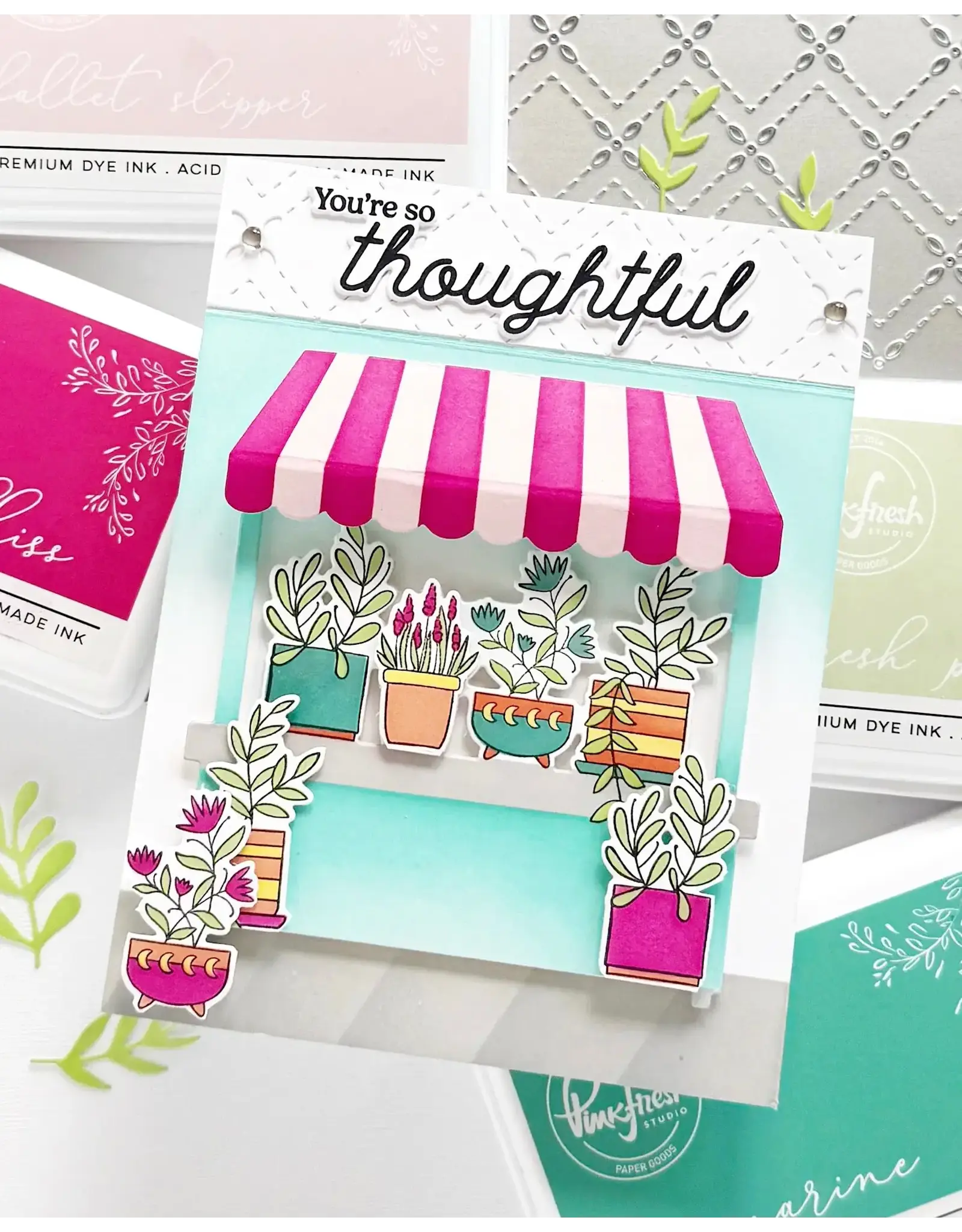 PINKFRESH PINKFRESH STUDIO PETAL TRELLIS COVERPLATE DIE