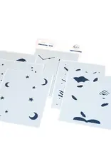 PINKFRESH PINKFRESH STUDIO TWILIGHT TALES STENCIL SET 6/PK