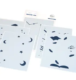 PINKFRESH PINKFRESH STUDIO TWILIGHT TALES STENCIL SET 6/PK