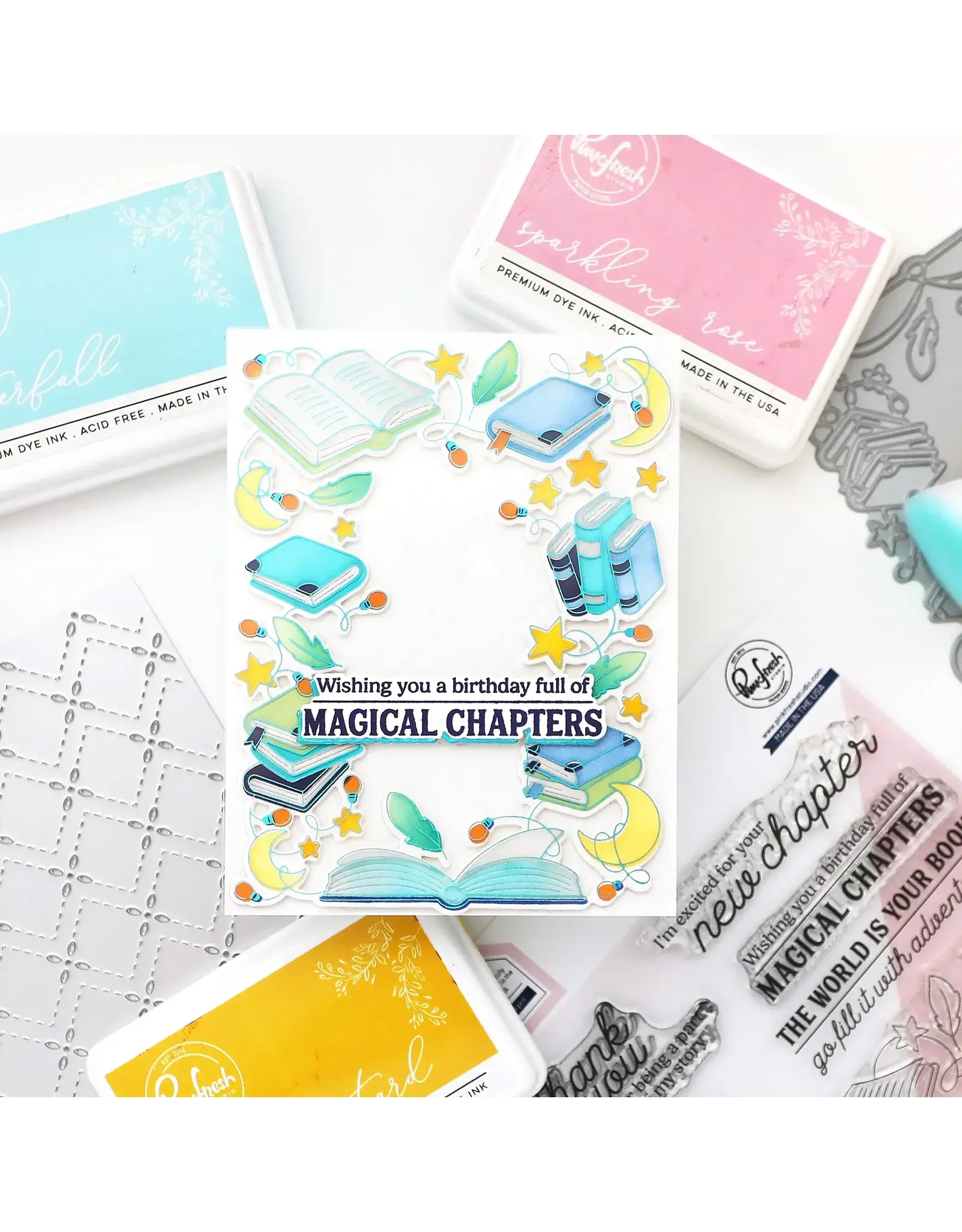 PINKFRESH PINKFRESH STUDIO TWILIGHT TALES STENCIL SET 6/PK
