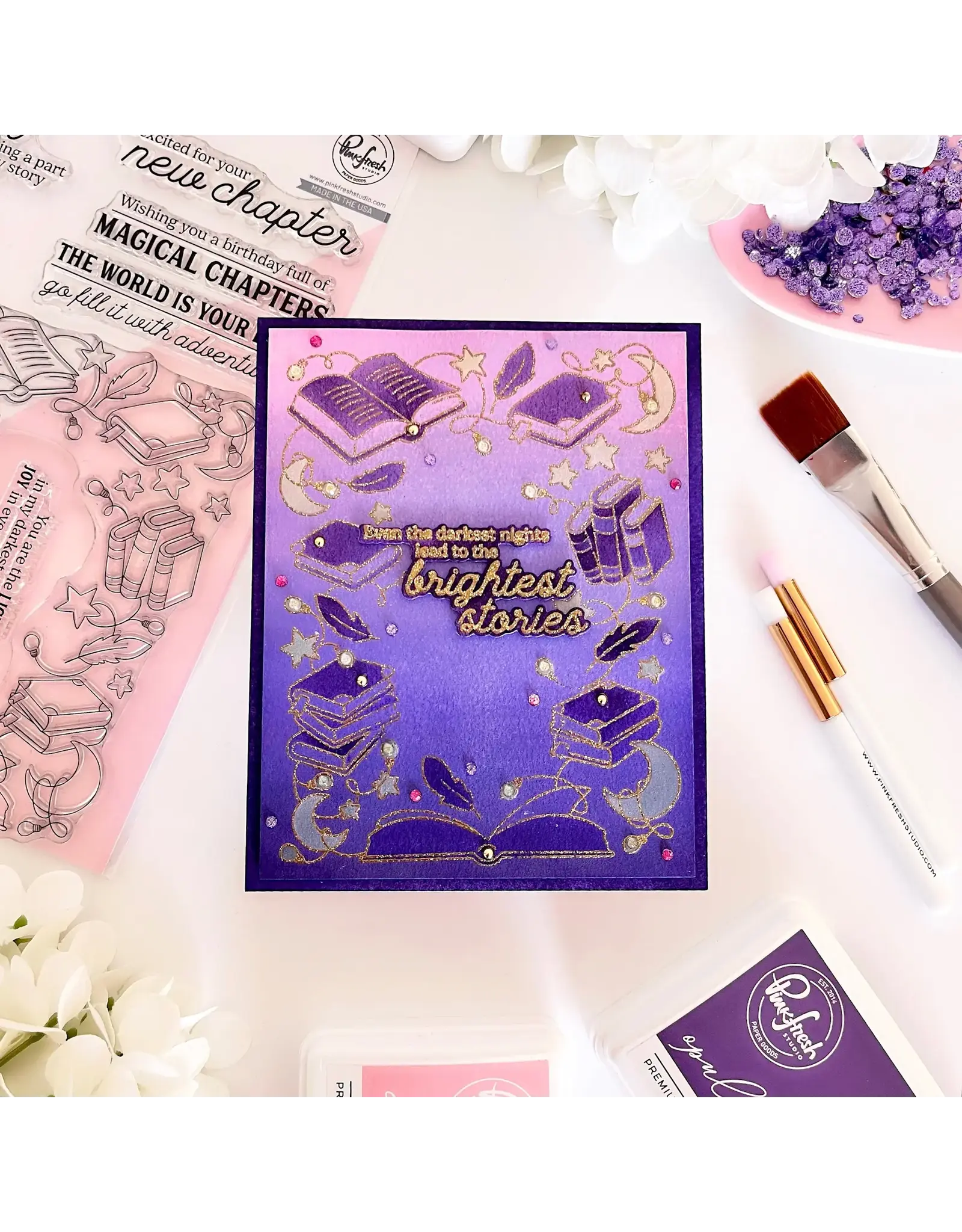 PINKFRESH PINKFRESH STUDIO TWILIGHT TALES STENCIL SET 6/PK