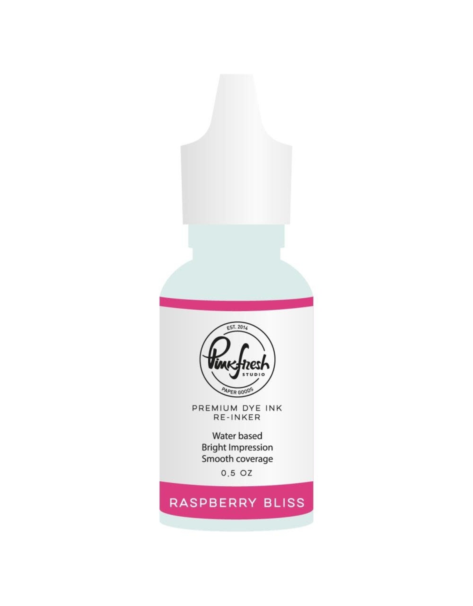 PINKFRESH PINKFRESH STUDIO RASPBERRY BLISS PREMIUM DYE INK RE-INKER 0.5oz