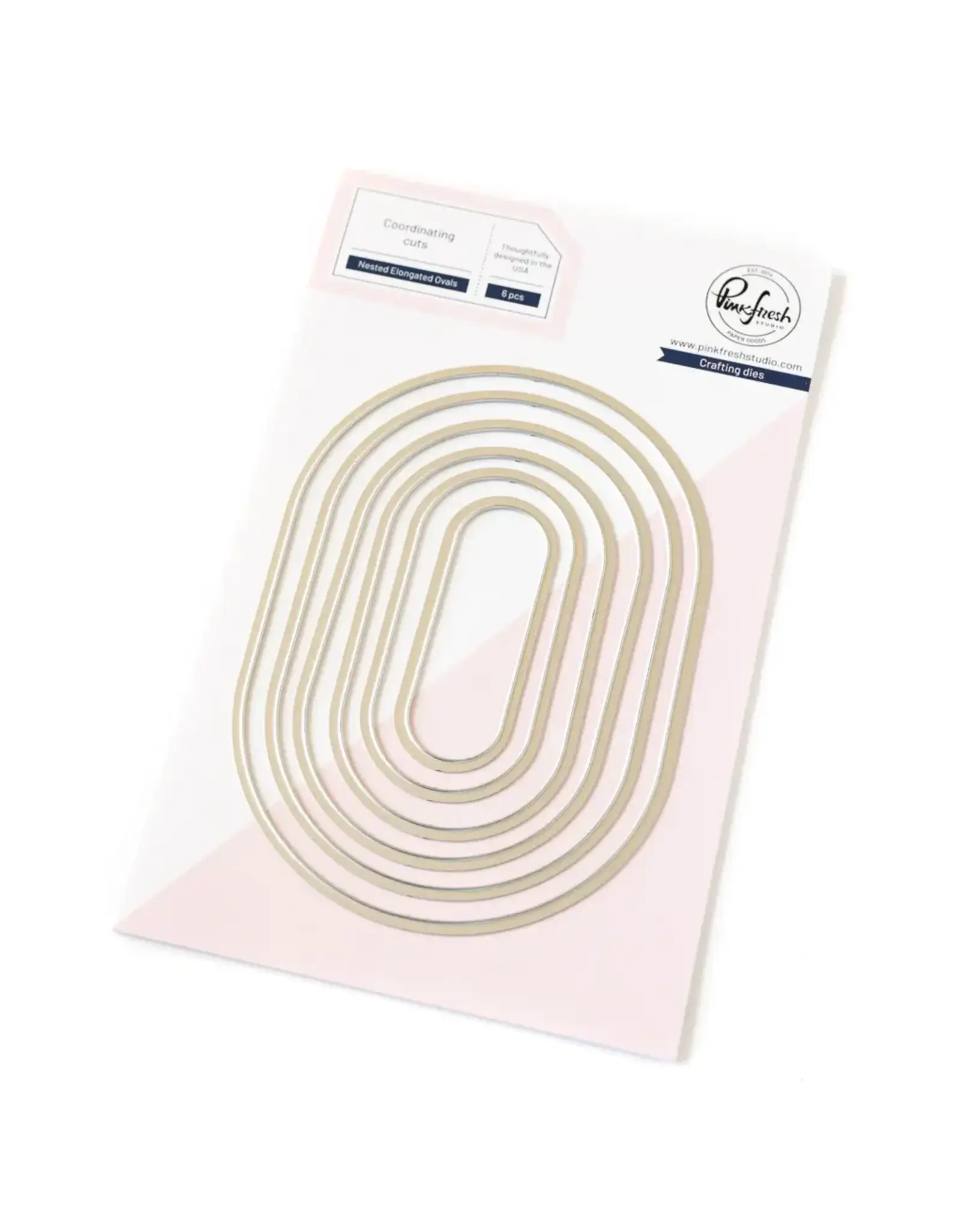 PINKFRESH PINKFRESH STUDIO NESTED ELONGATED OVALS DIE SET