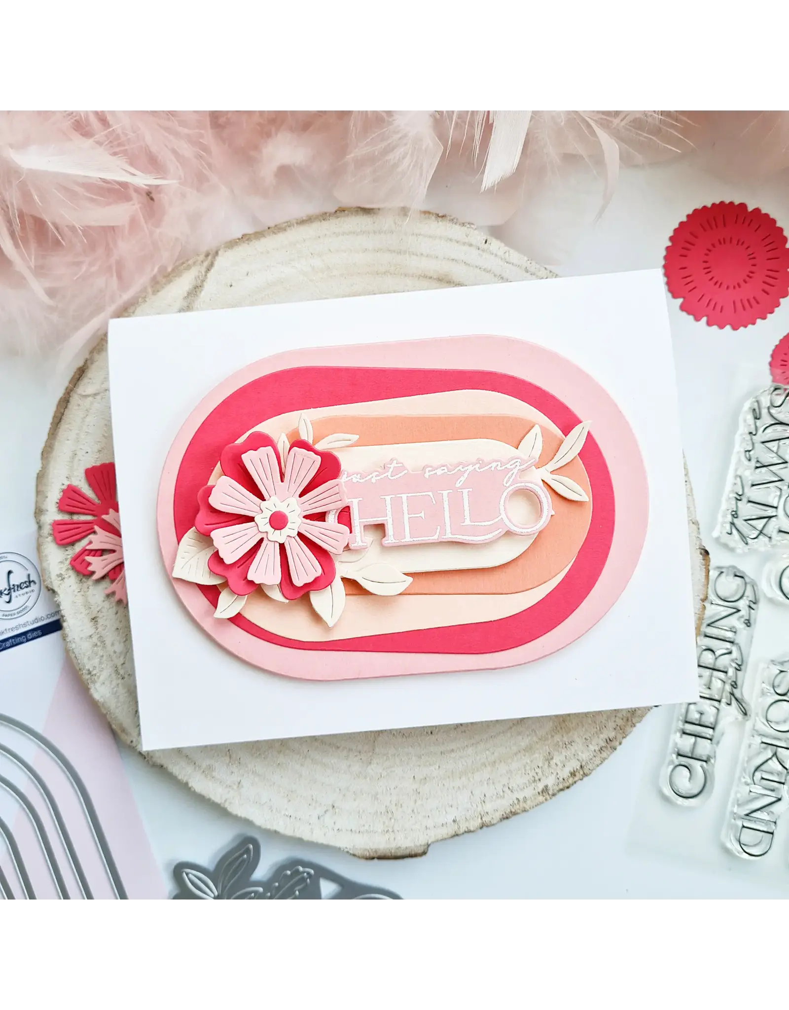 PINKFRESH PINKFRESH STUDIO NESTED ELONGATED OVALS DIE SET
