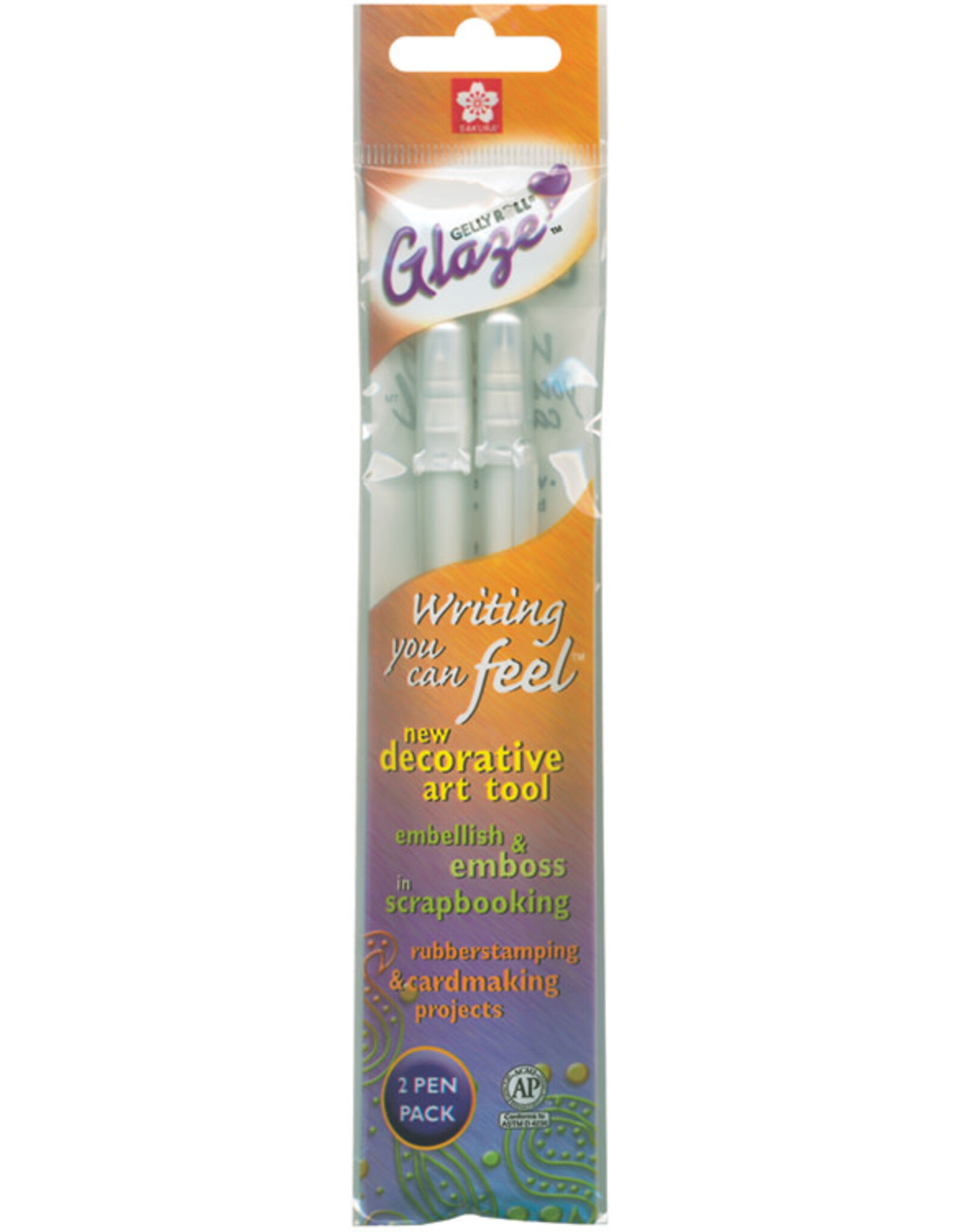 SAKURA SAKURA GELLY ROLL GLAZE BOLD POINT PENS CLEAR 2/PK