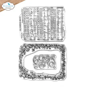 ELIZABETH CRAFT DESIGNS ELIZABETH CRAFT DESIGNS EVERYDAY ELEMENTS BY ANNETTE GREEN MUSIC & ORNATE FRAME CLEAR STAMP SET
