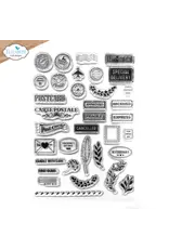 ELIZABETH CRAFT DESIGNS ELIZABETH CRAFT DESIGNS EVERYDAY ELEMENTS BY ANNETTE GREEN POSTCARD PARTS CLEAR STAMP SET